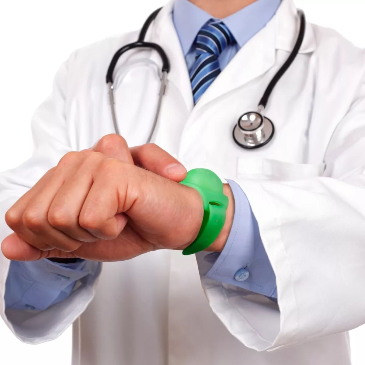 Pulseira Silicone para Biossegurança Pauher Clean Preta - unidade