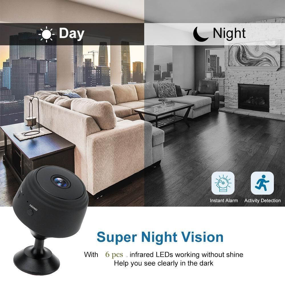 Encontraproduto.com.br - Mini Câmera A9 Wifi C/ Sensor E Visão Noturna
