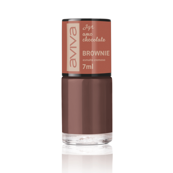 Encontraproduto.com.br - Aviva Esmalte Amo Chocolate Cremoso Brownie, 7 ml
