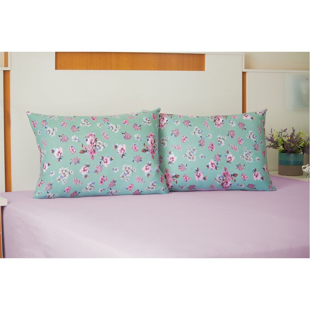 Encontraproduto.com.br - Jogo Roupa Cama Lençol Casal C/ Elástico Malha 70% Algodão