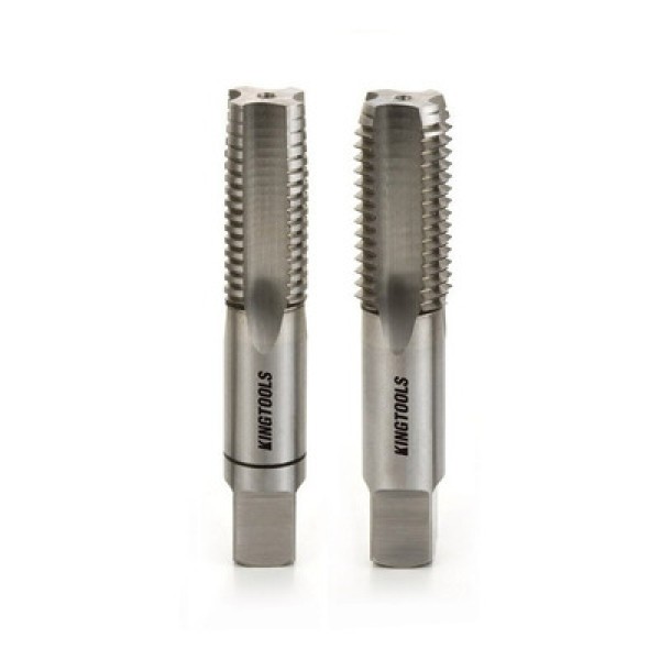 Encontraproduto.com.br - Jogo de Macho Manual Rosca 1/4 BSP para Tubos DIN 5157 Seriado (BSP) Kingtools 2005 1/4 BSP (1/X/3)