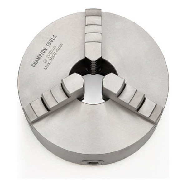 Placa para Torno Diâmetro 160mm com 3 Castanhas Universais Ferro Fundido Champion Tools 900.004