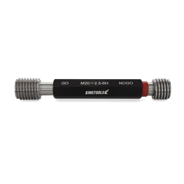 Encontraproduto.com.br - Calibrador de Rosca Tipo Tampão Passa e Não Passa Rosca Métrica Fina (MF) Kingtools TPNP M12 X 1.5