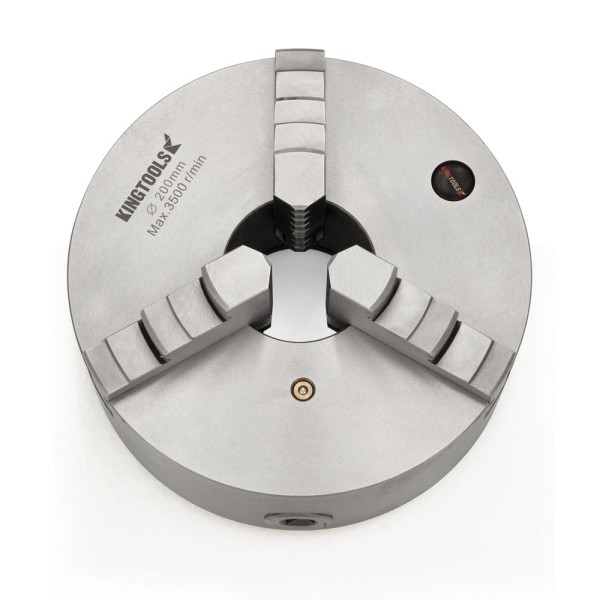 Encontraproduto.com.br - Placa Para Torno Ø125mm Universal 3 Castanhas Com 2 Jogos de castanhas Kingtools 820.023