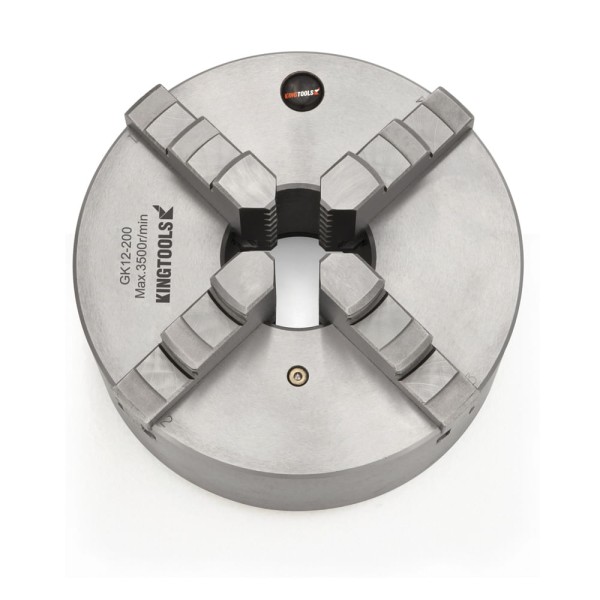 Encontraproduto.com.br - Placa Para Torno Ø400mm Universal 4 Castanhas Com 2 Jogos de castanhas Kingtools 820.077