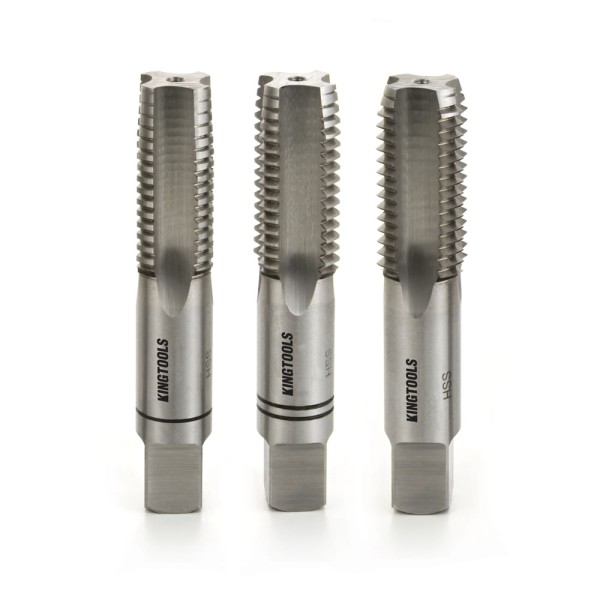 Encontraproduto.com.br - Macho Manual Rosca 1/8 BSP para Tubos DIN 5157 Seriado (BSP) 3º Kingtools 2005 1/8 BSP (X/X/3)
