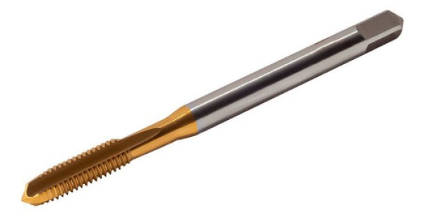 Encontraproduto.com.br - Macho Máquina Rosca M6X1 Métrica Grossa (M) Ponta Helicoidal Haste Kingtools 2100/1 M6X1-TIN