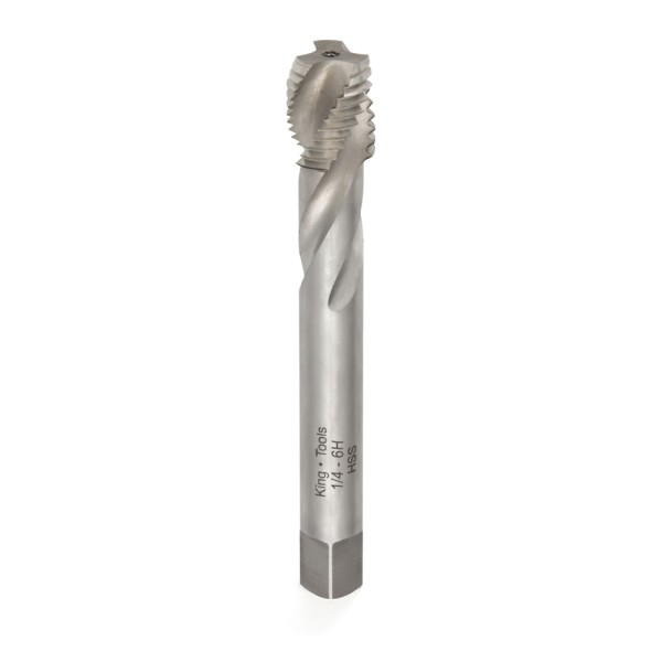 Encontraproduto.com.br - Macho Máquina Rosca M5X0.5 Métrica Fina (MF) Ponta Helicoidal Haste Kingtools 2105/1 M5X0.5