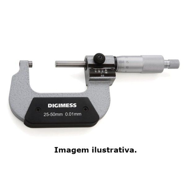 Encontraproduto.com.br - Micrômetro Externo com Contador Mecânico Capacidade 50-75mm Digimess 110.402