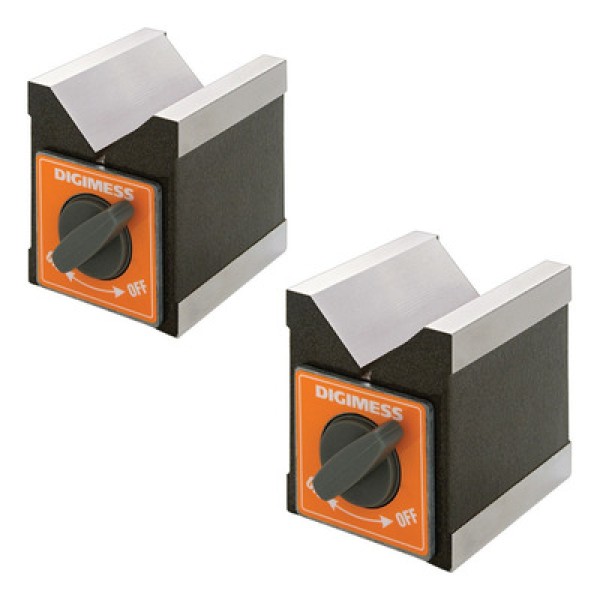Encontraproduto.com.br - Par de bloco em V magnético 100x95x70mm Digimess 310.105