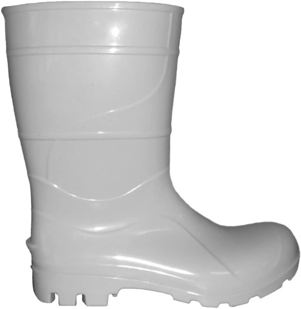 Encontraproduto.com.br - Bota PVC Cano Médio Sem Forro Branco Nº 39 Kala