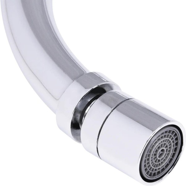 Encontraproduto.com.br - Torneira Para Cozinha Com Misturador Parede Latão Cromado Abertura Rápida C60 Liege