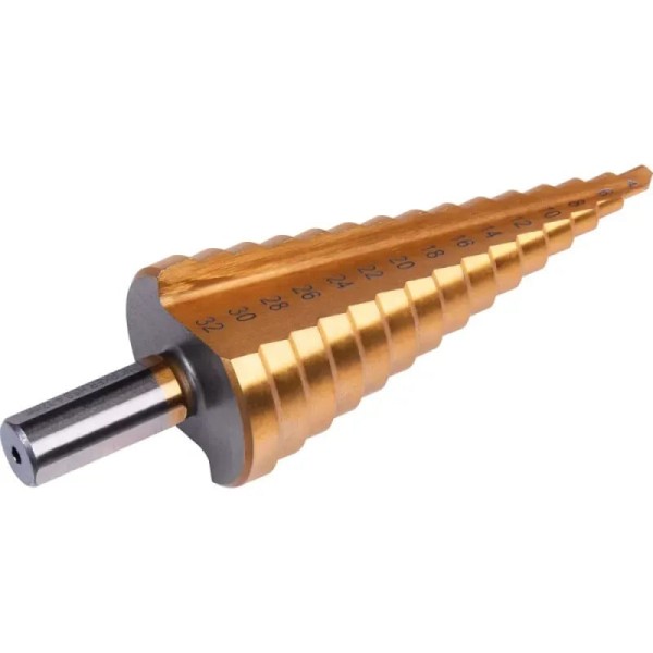Encontraproduto.com.br - Broca escalonada aço rápido rev titânio 0,4 a 0,32 90 Ferragens