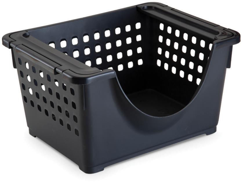 Cesto Empilhavel Dasplast 0602 Preto