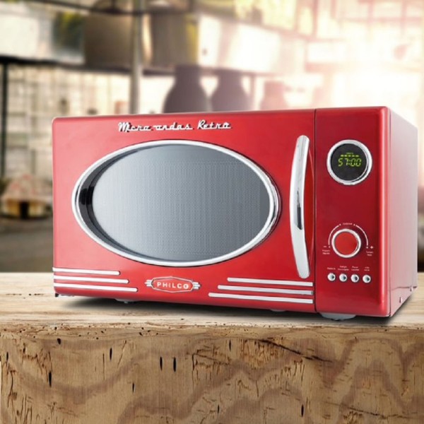 Encontraproduto.com.br - Micro-ondas Retrô Philco PMR26V 26L 1400W Vermelho 110V
