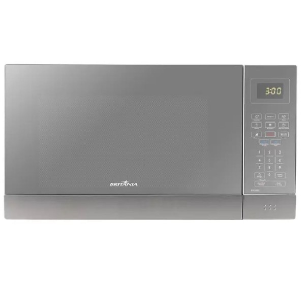 Encontraproduto.com.br - Micro-ondas Britânia 26 Litros com Porta Espelhada Branco BMO26IEB - 127 Volts