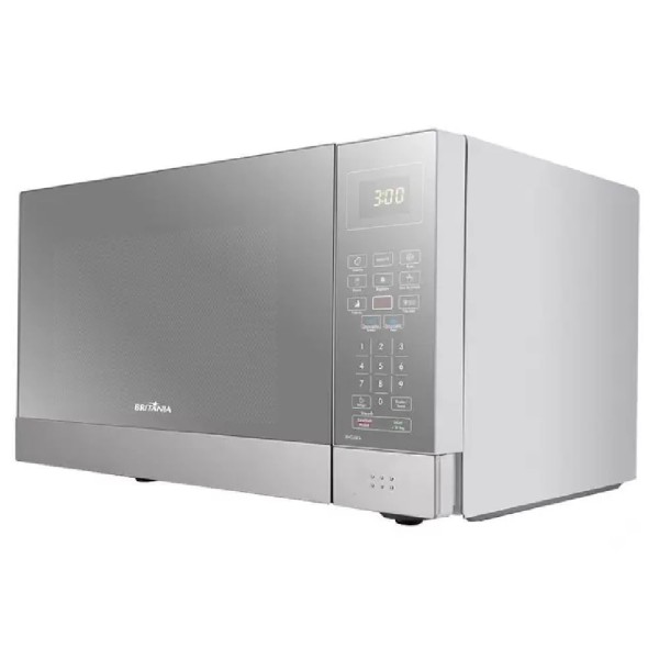 Encontraproduto.com.br - Micro-ondas Britânia 26 Litros com Porta Espelhada Branco BMO26IEB - 127 Volts
