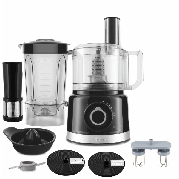 Encontraproduto.com.br - Multiprocessador Philco PMP1550P PRO TURBO 6 em 1 900W 220V
