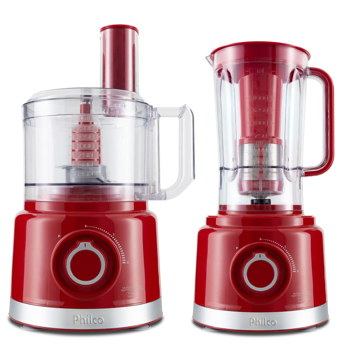 Multiprocessador Philco PMP1550V Pro Turbo 6 em 1 900W  Vermelho 127V