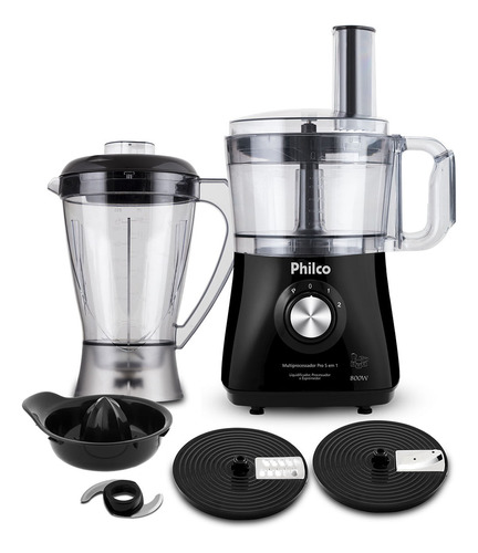 Encontraproduto.com.br - Multiprocessador Philco Pro 5 Em 1 Inox 800w 220v