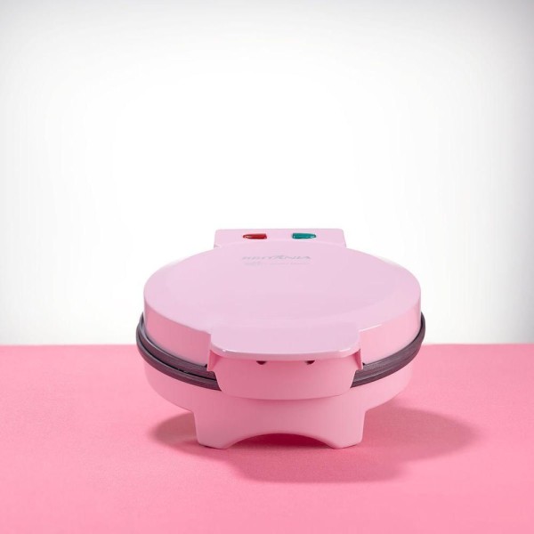 Encontraproduto.com.br - Waffle Maker Rosa Britânia 850W Antiaderente BWM05RS