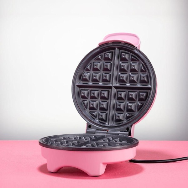Encontraproduto.com.br - Waffle Maker Rosa Britânia 850W Antiaderente BWM05RS