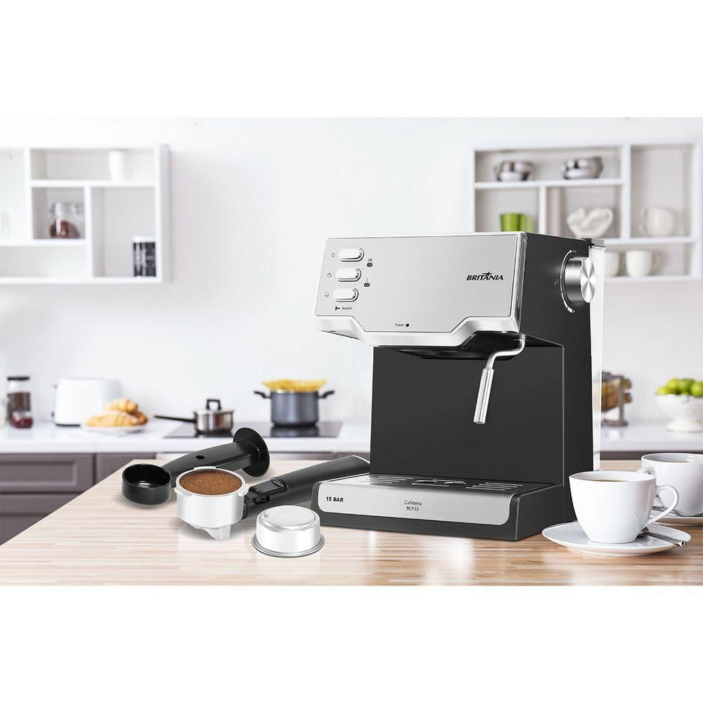 Encontraproduto.com.br - Cafeteira Espresso Britânia Bcf33 15 Bar 1,6l 850w 220V