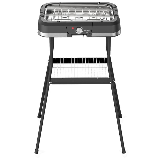 Encontraproduto.com.br - Churrasqueira Elétrica BCQ90 1800W Britânia Suporte com Prateleira Bandeja Removível 127V