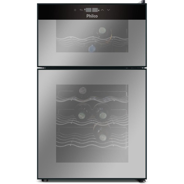 Encontraproduto.com.br - Adega Philco 69L PAD24DZ  Display Digital 24 Garrafas Bivolt