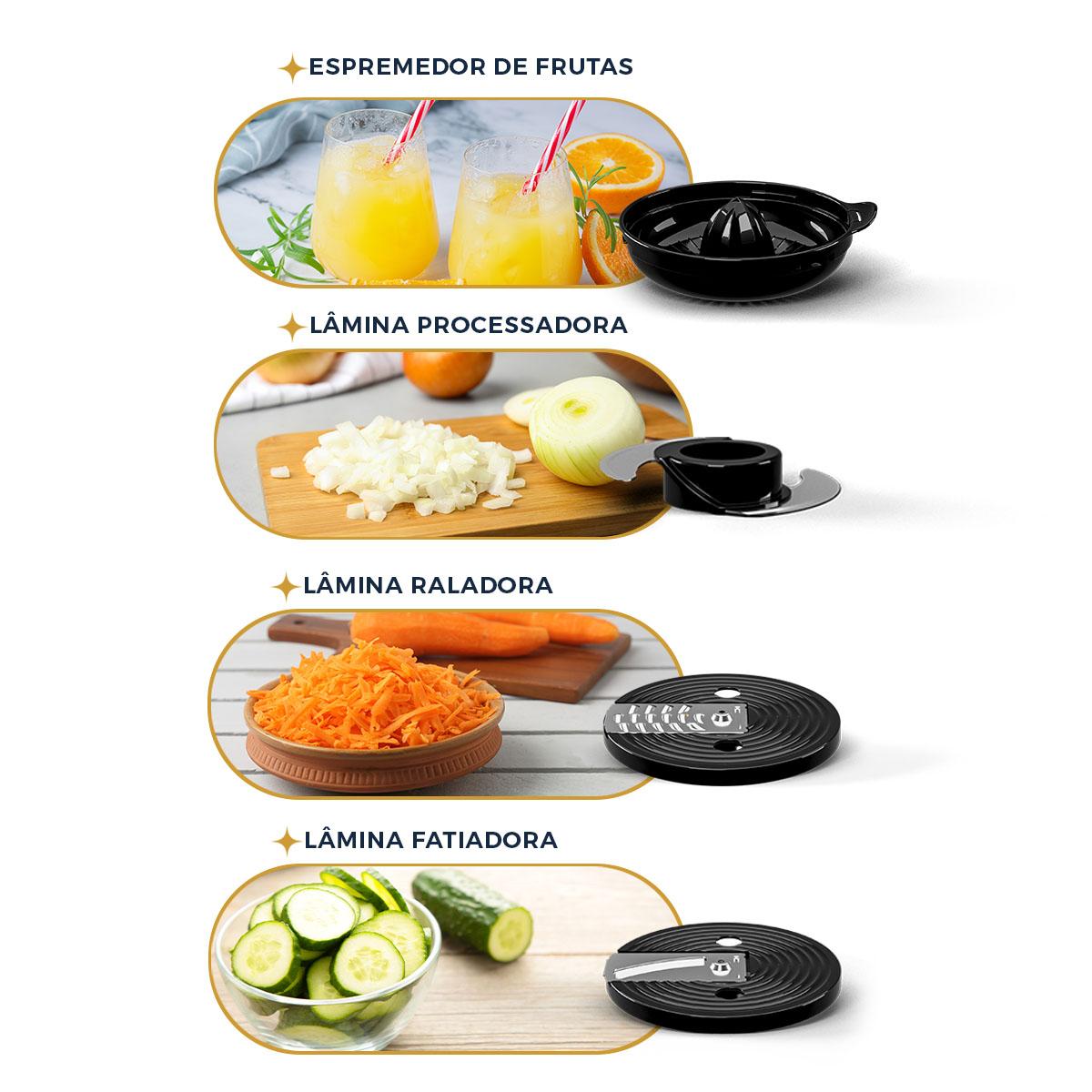 Encontraproduto.com.br - Multiprocessador Britânia 5 Em 1 Bmp2000 1300w 220v