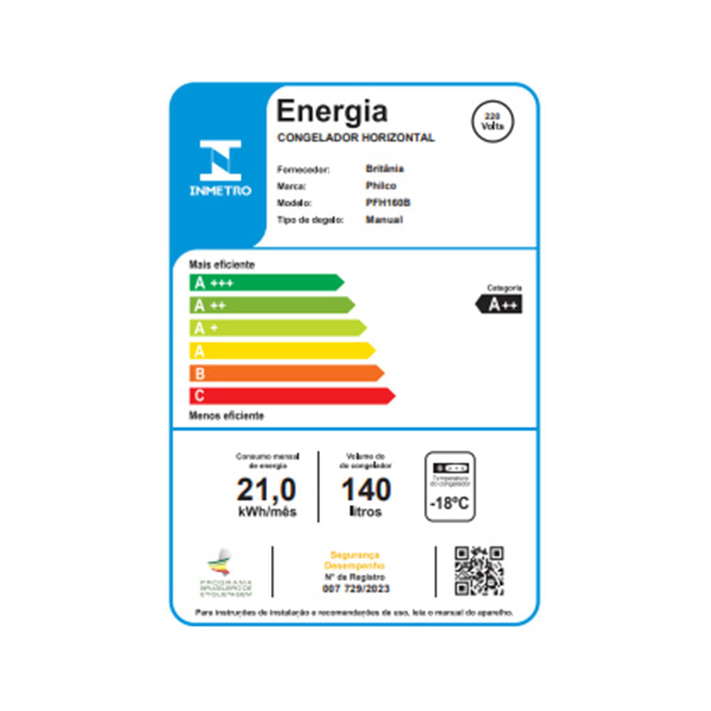 Encontraproduto.com.br - Freezer Horizontal Dupla Função 2 Em 1 Philco PFH160B 140 Litros Branco 220v