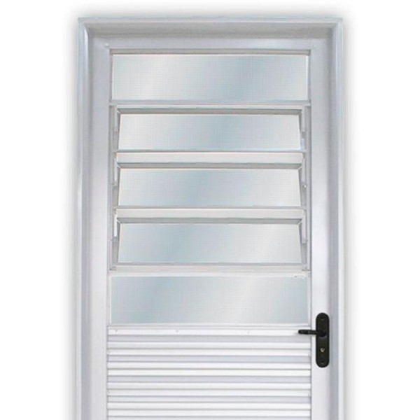 Encontraproduto.com.br - Porta de Aço Basculante Mgm Minas Sul com Vidro Branco 217x85x6