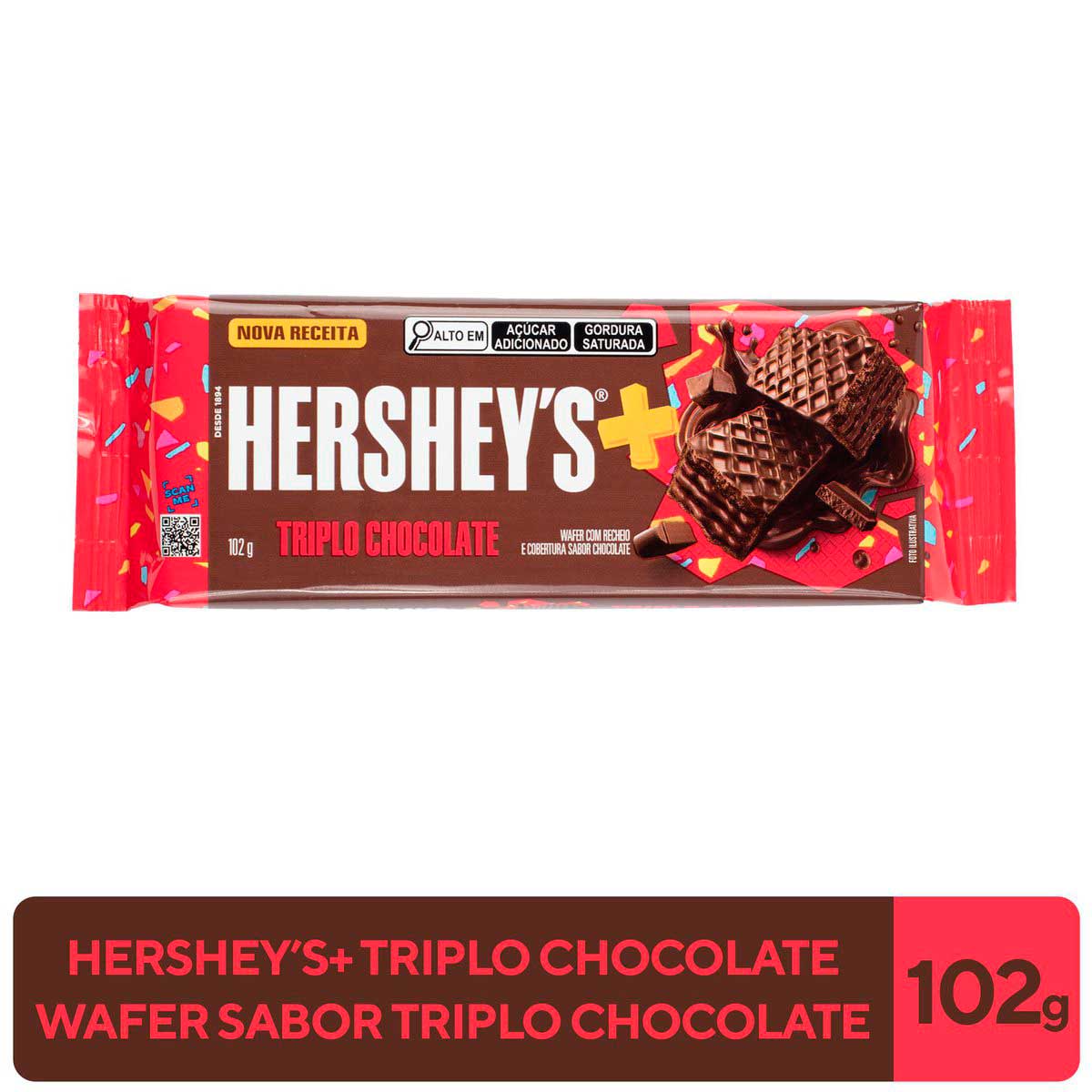 Encontraproduto.com.br - Chocolate Hersheys W. Triplo Chocolate 102g