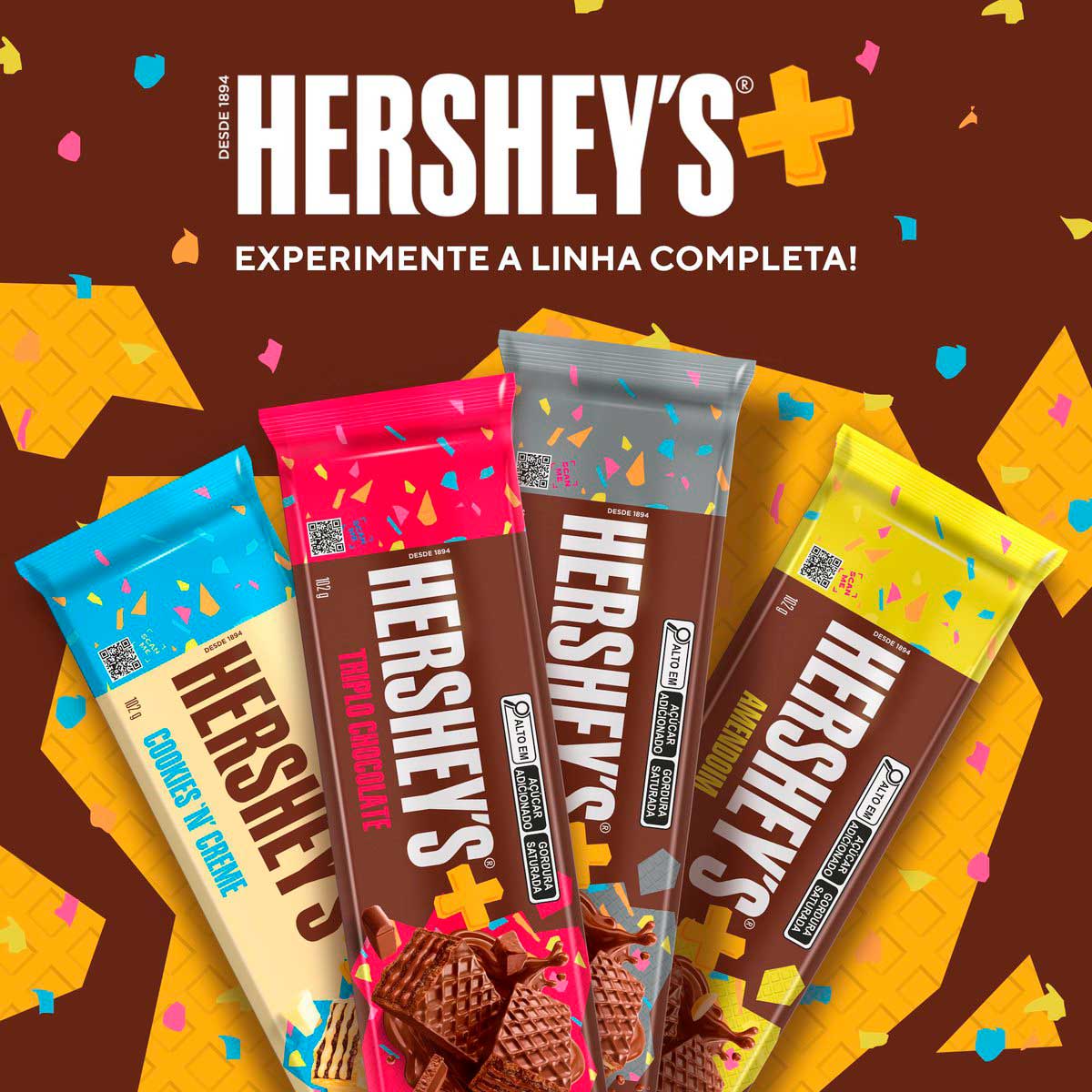 Encontraproduto.com.br - Chocolate Hersheys W. Triplo Chocolate 102g