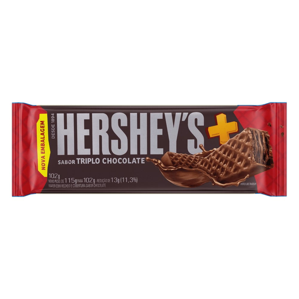 Encontraproduto.com.br - Chocolate Hersheys W. Triplo Chocolate 102g