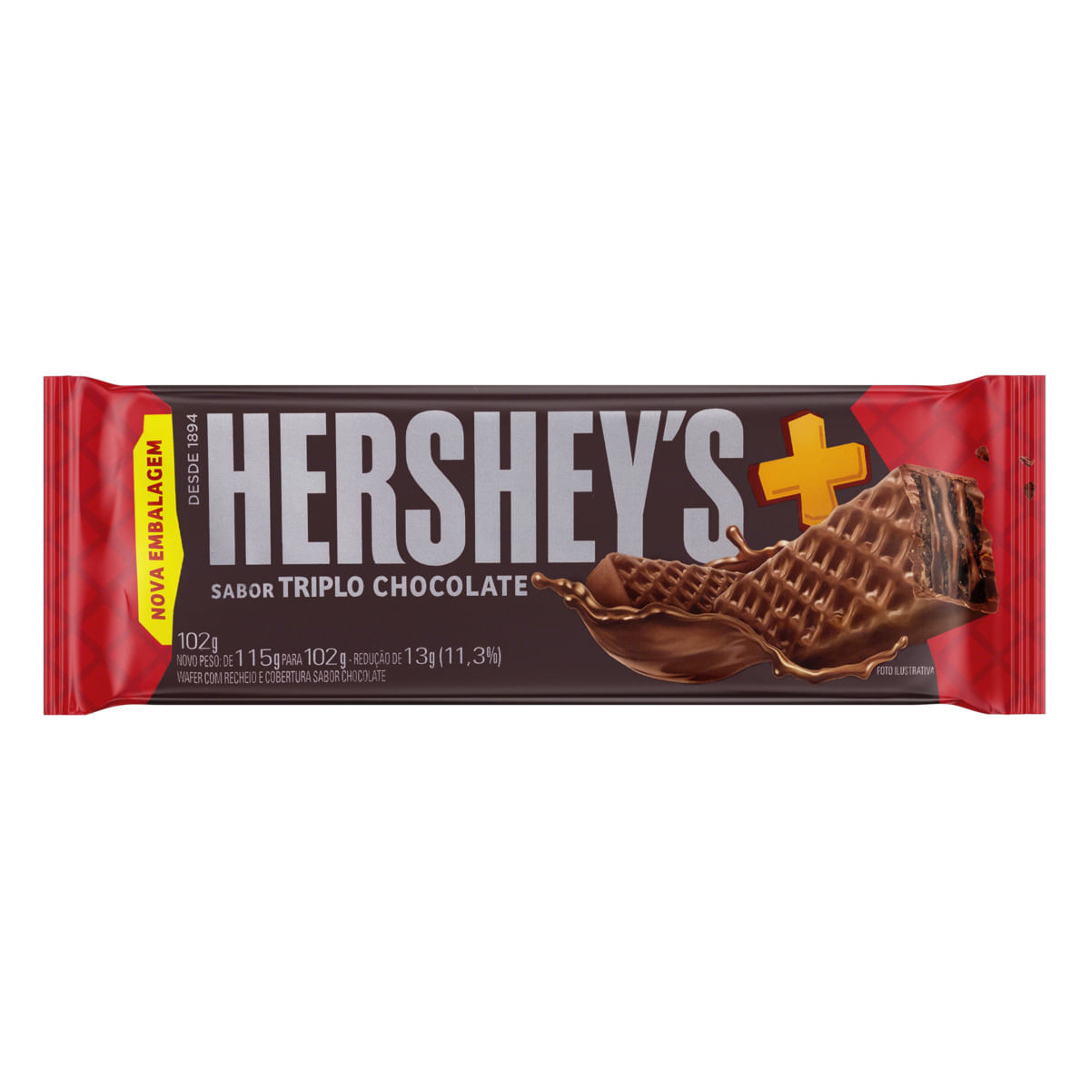 Encontraproduto.com.br - Chocolate Hersheys W. Triplo Chocolate 102g