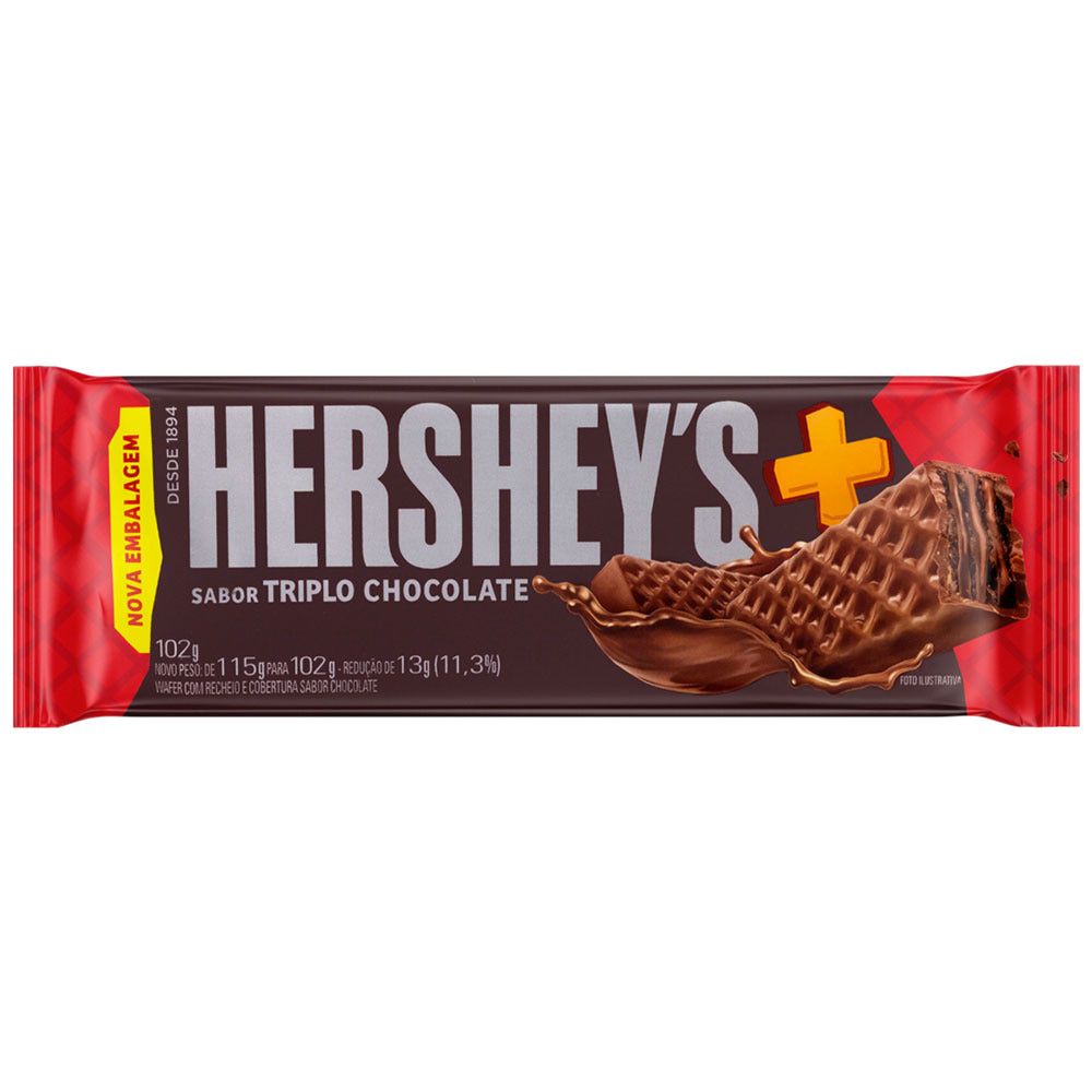 Encontraproduto.com.br - Chocolate Hersheys W. Triplo Chocolate 102g