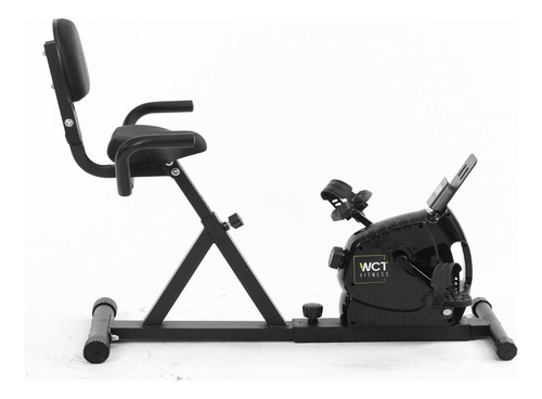 Bicicleta Ergométrica Horizontal Pedal Sentado Wct Fitness Cor Preto