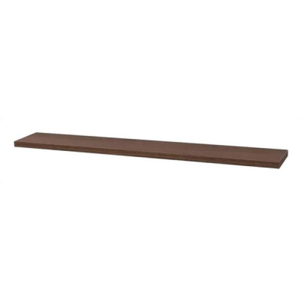 Encontraproduto.com.br - Kit 3 Prateleiras Porta Quadros 80 x 10cm Nogal Suporte Invisível