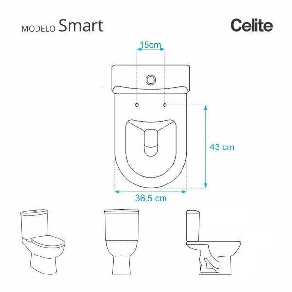 Encontraproduto.com.br - Tampa De Vaso Sanitário Net Branco Para Bacia Celite