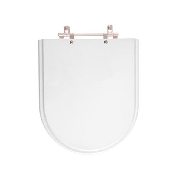 Encontraproduto.com.br - Assento Sanitario Poliester Antibacteriano Com Amortecedor Carrara Branco Para Vaso Deca