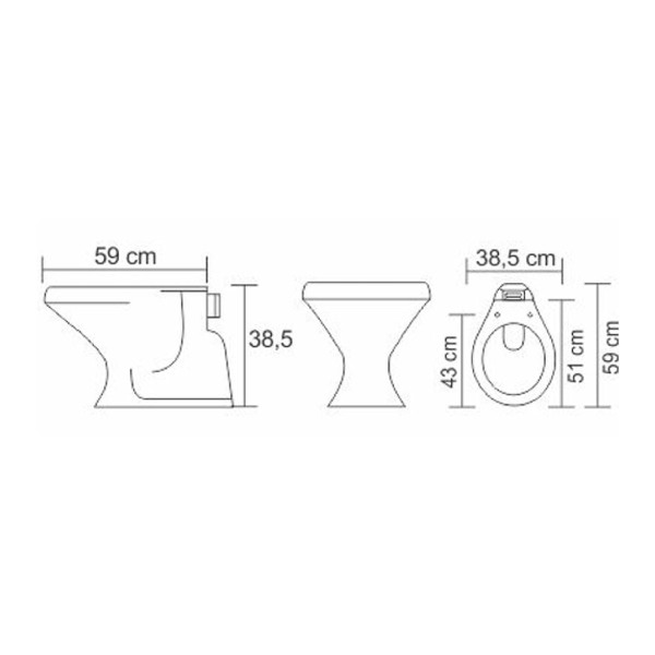 Encontraproduto.com.br - Assento Sanitário Anti Bactéria com Amortecedor Ravena Branco Para Vaso Deca