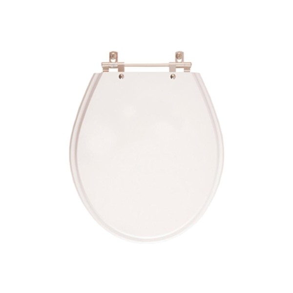 Encontraproduto.com.br - Assento Sanitário Anti Bactéria com Amortecedor Ravena Branco Para Vaso Deca