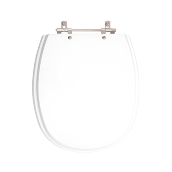 Encontraproduto.com.br - Assento Sanitário Poliester Antibacteriano Aspen Branco para Vaso Deca