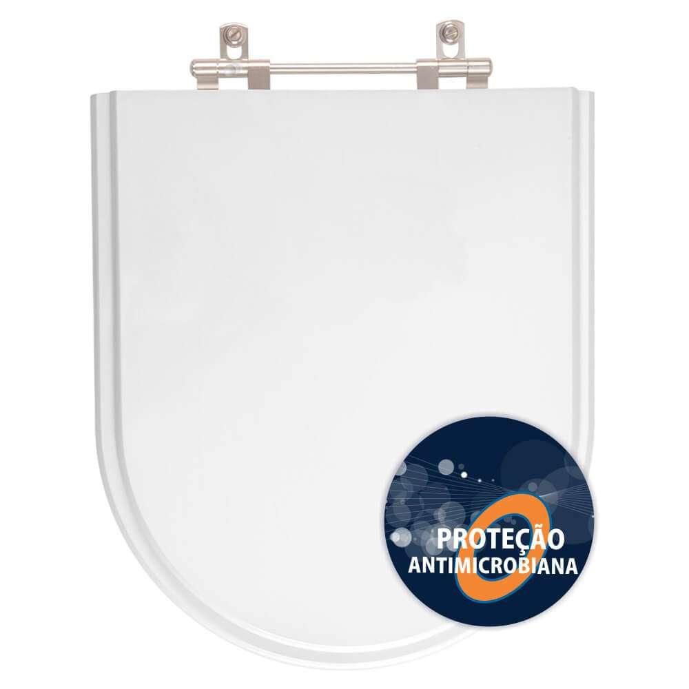 Assento Sanitário Poliester Antibacteriano Duna Branco para Vaso Deca