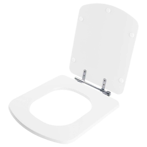 Encontraproduto.com.br - Assento Sanitario Poliester Antibacteriano Dama Senso Branco Para Vaso Roca