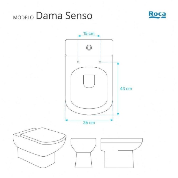 Encontraproduto.com.br - Assento Sanitario Poliester Antibacteriano Dama Senso Branco Para Vaso Roca
