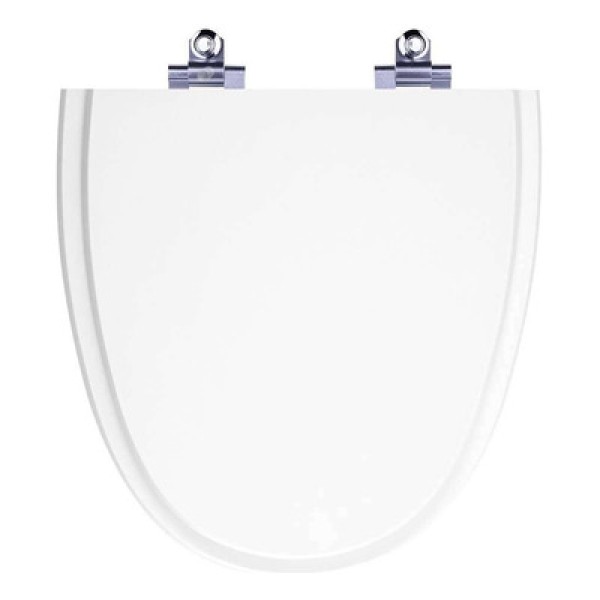 Encontraproduto.com.br - Tampa de Vaso Sanitário com Amortecedor Aloha Branco para Bacia Celite