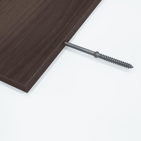 Encontraproduto.com.br - Kit 4 Prateleiras 30 X 10cm Nogal Suporte Invisível
