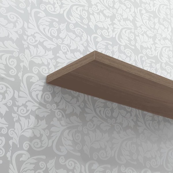 Encontraproduto.com.br - Kit 4 Prateleiras 30 X 10cm Nogal Suporte Invisível